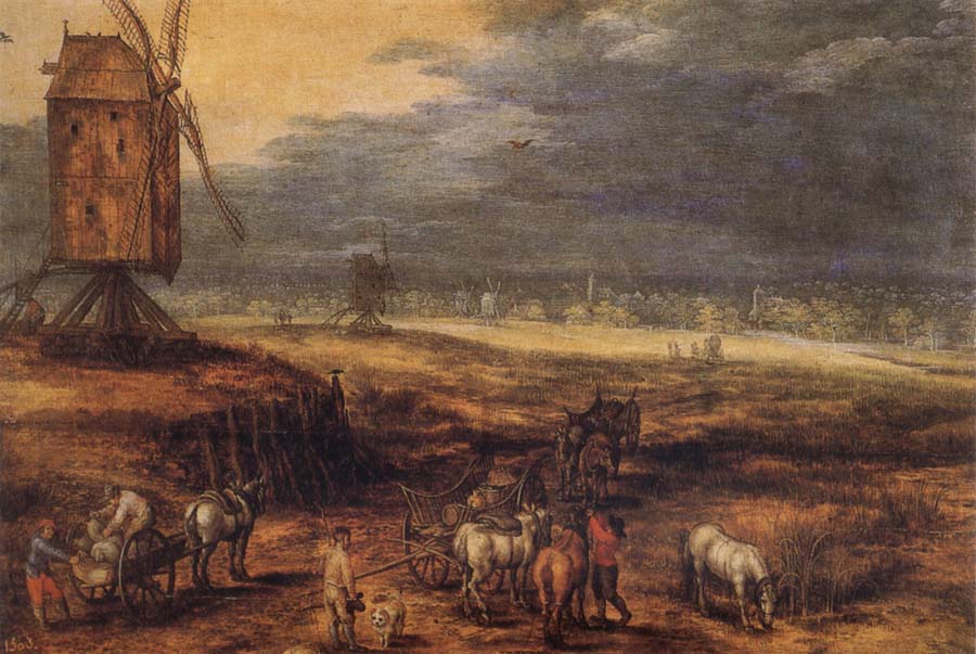 Landscape with Windmills